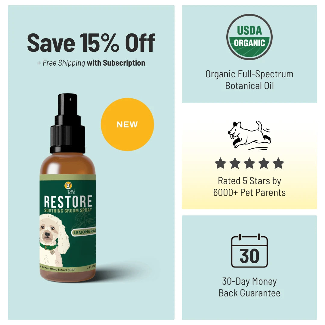 Restore Groom Spray: Coat Conditioning & Deodorizing Spray for Dogs