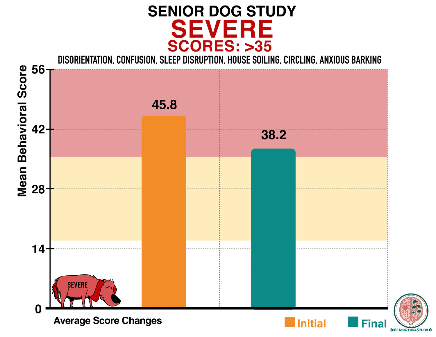 Senior Dog Study Severe cases