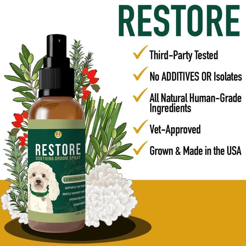 Restore Groom Spray: Coat Conditioning & Deodorizing Spray for Dogs